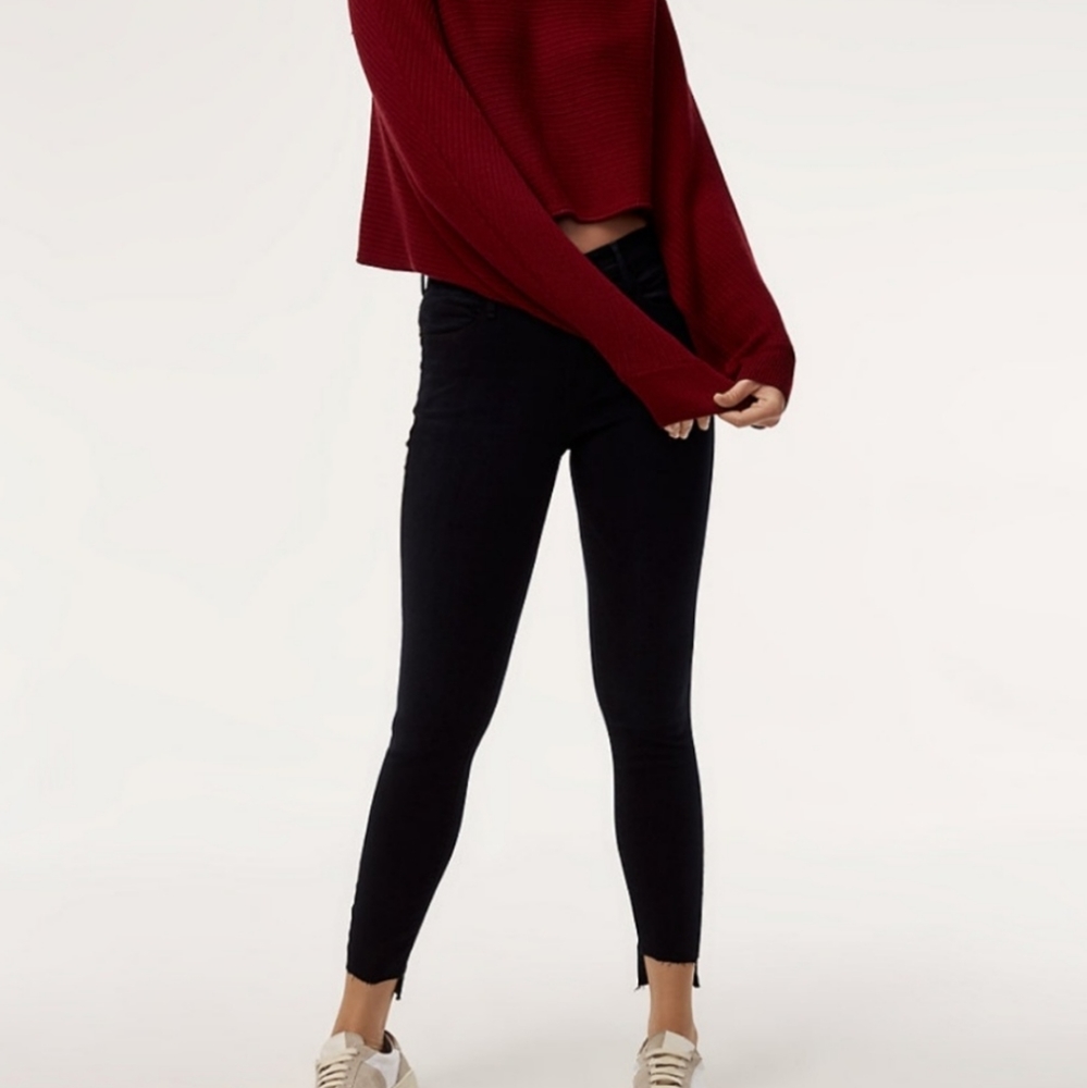 Aritizia Frame Le High Skinny Raw Jeans $219